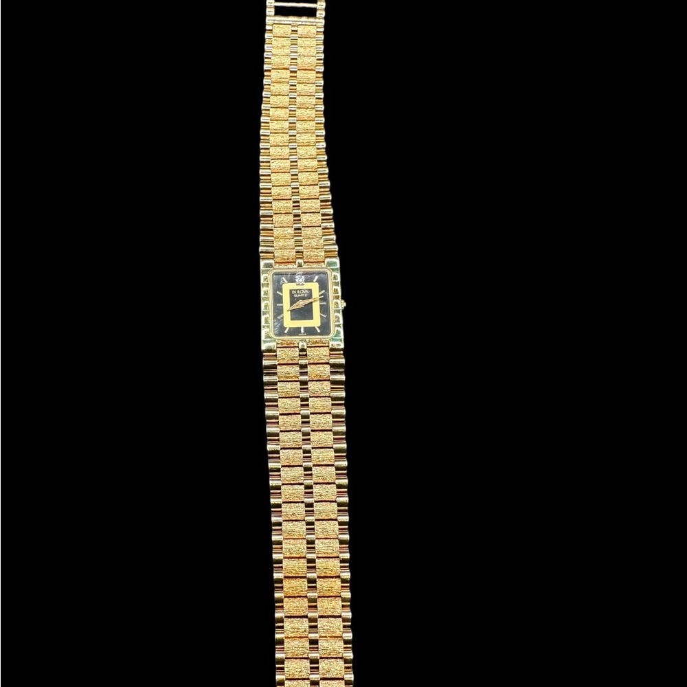 Bulova Gold Quartz Dress Watch - Gold Tone. New old stock. Unused - Picture 3 of 4